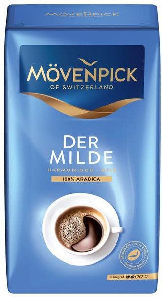 Káva MÖVENPICK of SWITZERLAND 500g MILDE mletá vak.bal.