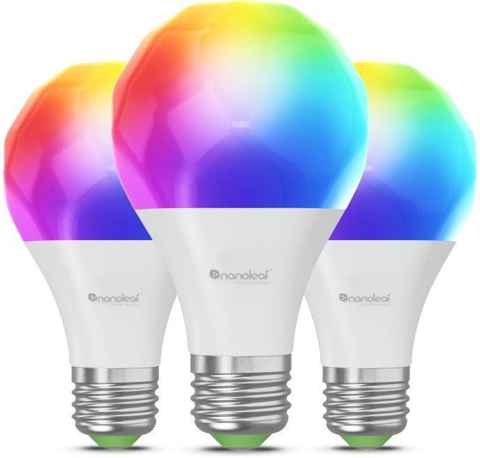 LED žárovka Nanoleaf Essentials Smart A60 Bulb E27, Matter 3PK
