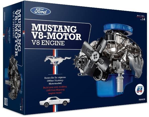 Stavebnice Franzis Maketová stavebnice motoru Ford Mustang V8 v měřítku 1:4