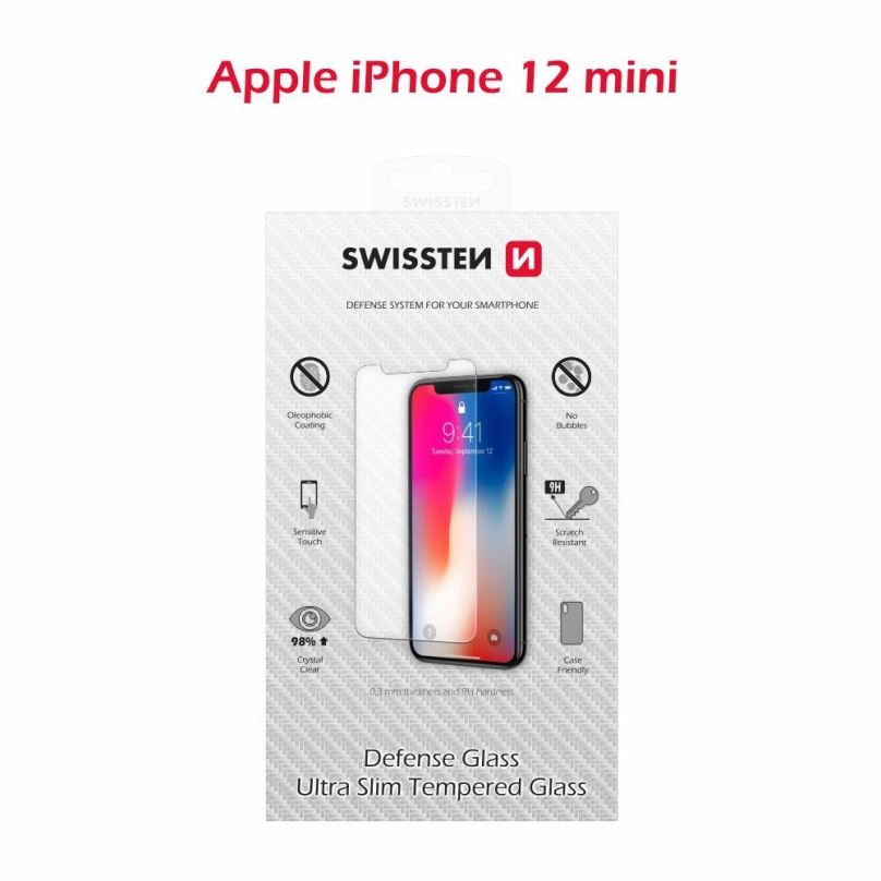 Ochranné sklo Swissten pro iPhone 12 mini