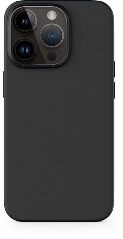 Kryt na mobil Epico silikonový kryt pro iPhone 14 s podporou uchycení MagSafe - černý