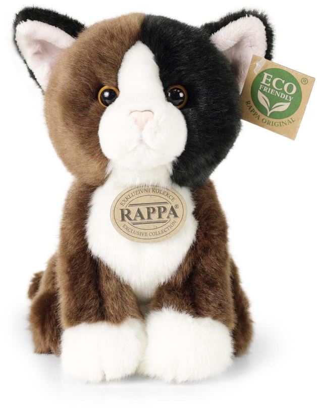 Plyšák RAPPA Plyšová kočka sedící 18 cm, Eco-Friendly