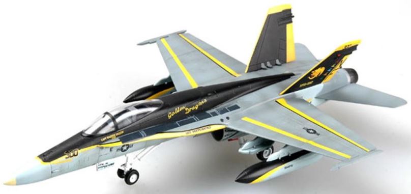 Model letadla Easy Model - McDonnell Douglas F/A-18C Hornet, US NAVY, VFA-192,"World Famous Golden Dragons", 1/72