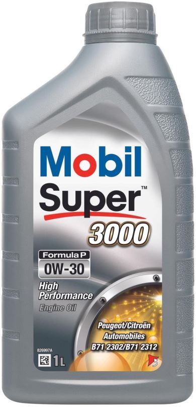 Motorový olej Mobil Super 3000 Formula P 0W-30, 1 L