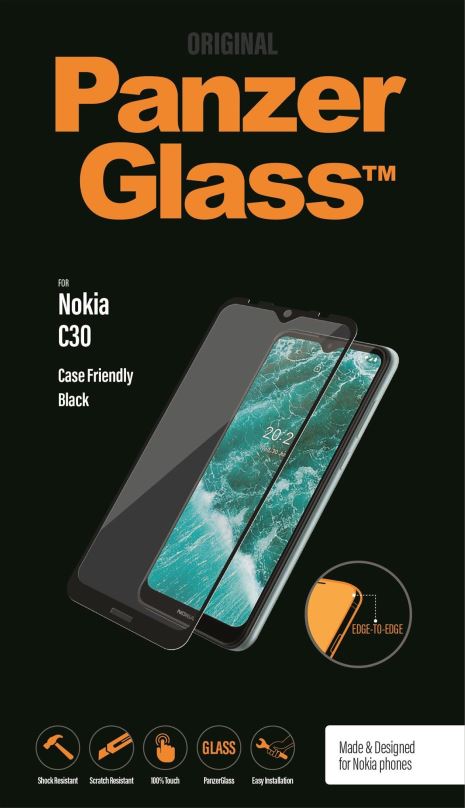 Ochranné sklo PanzerGlass™ Edge-to-Edge Nokia C30