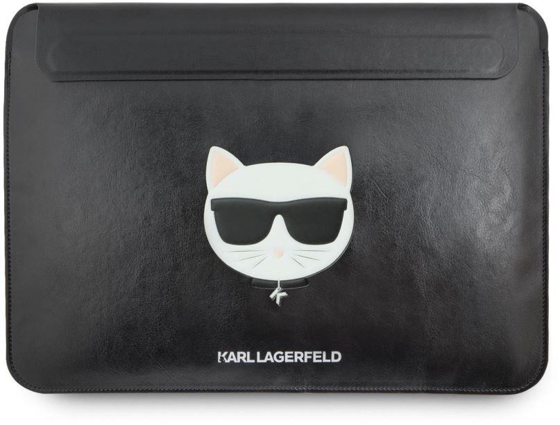 Pouzdro na notebook Karl Lagerfeld Choupette Head Embossed Computer Sleeve 13/14" Black