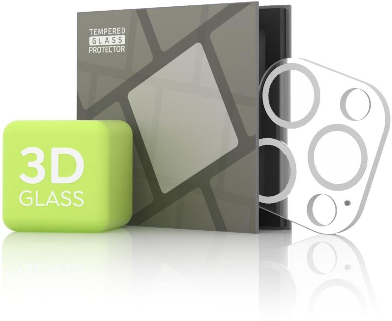 Ochranné sklo na objektiv Tempered Glass Protector pro kameru iPhone 12 Pro Max, stříbrná