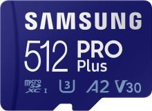 Paměťová karta Samsung MicroSDXC 512GB PRO Plus + SD adaptér