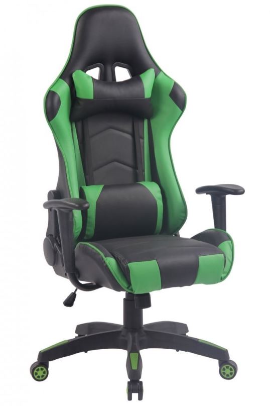 Herní židle BHM GERMANY Gurmet, černo-zelené