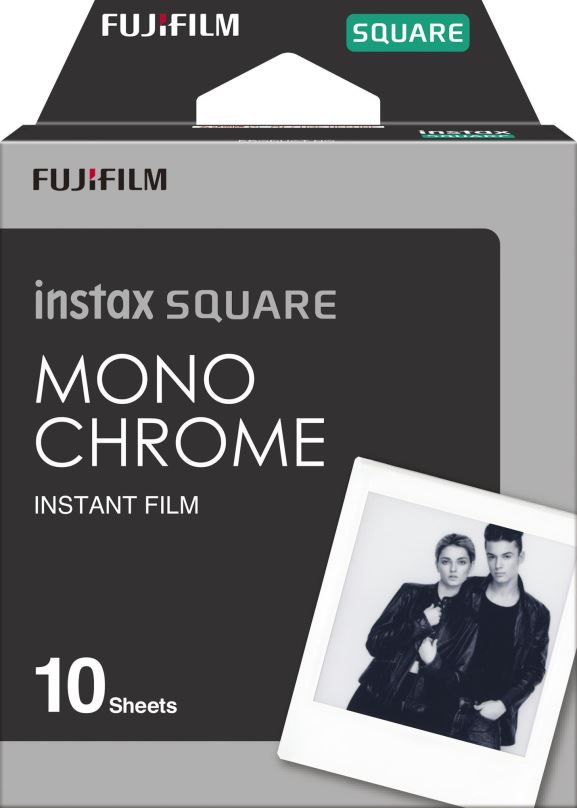 Fotopapír FujiFilm film instax square Monochrome 10 ks