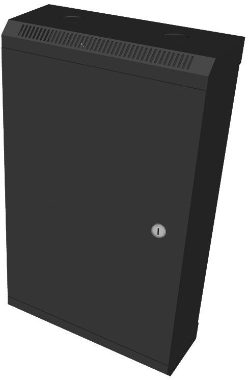 Rozvaděč Datacom 10" 12U/140 mm (plech) černý