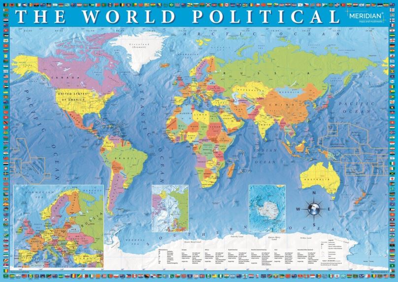 Puzzle Trefl Puzzle Politická mapa světa 2000 dílků