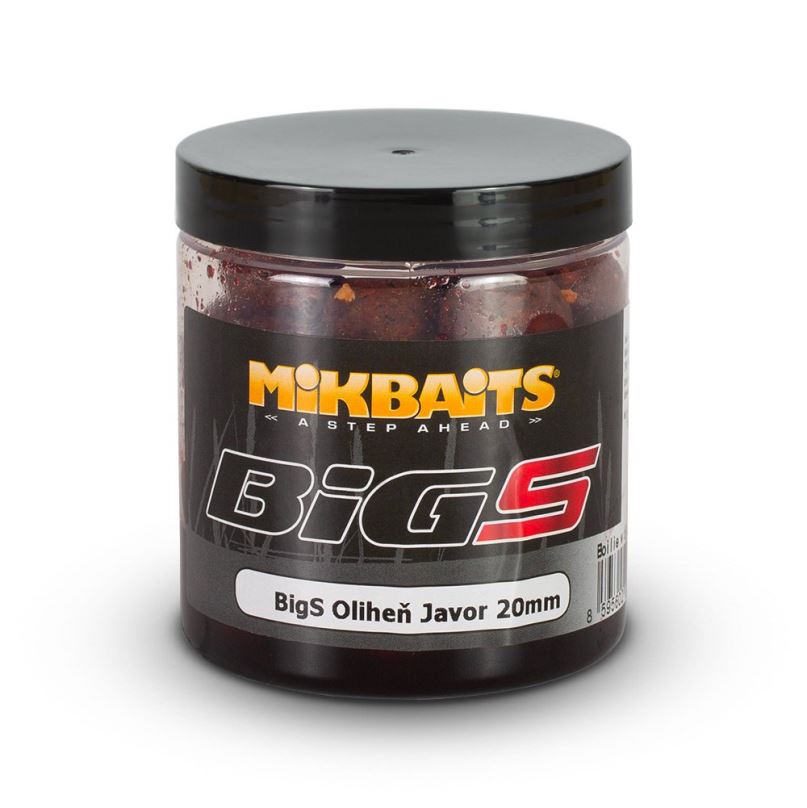 Mikbaits Boilies v dipu BiG BigS Oliheň Javor 250ml 20mm