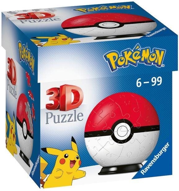 Puzzle Ravensburger 3D puzzle 112562 puzzle-Ball Pokémon 54 dílků