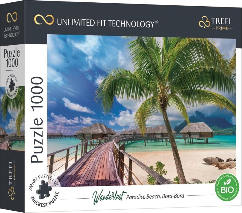 Puzzle Trefl Puzzle UFT Wanderlust: Rajská pláž na Bora-Bora 1000 dílků