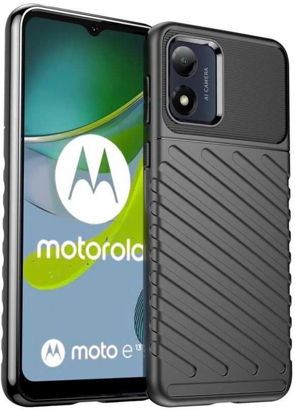 Kryt na mobil MG Thunder kryt na Motorola Moto E13, černý