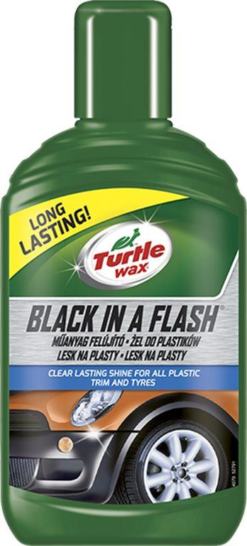 Leštěnka na auto Turtle Wax GL Black in a Flash - lesk pro exter. plasty 300ml