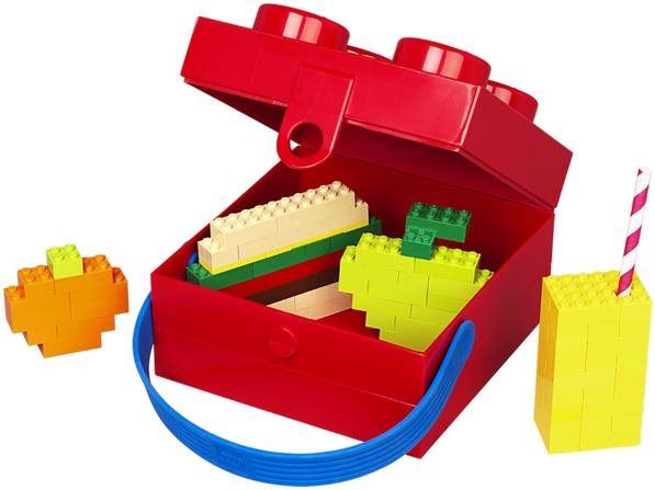 Úložný box LEGO box s rukojetí 166 x 165 x 117 mm - červený