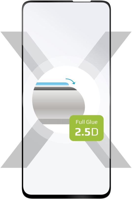 Ochranné sklo FIXED FullGlue-Cover pro Xiaomi POCO X3 GT černé