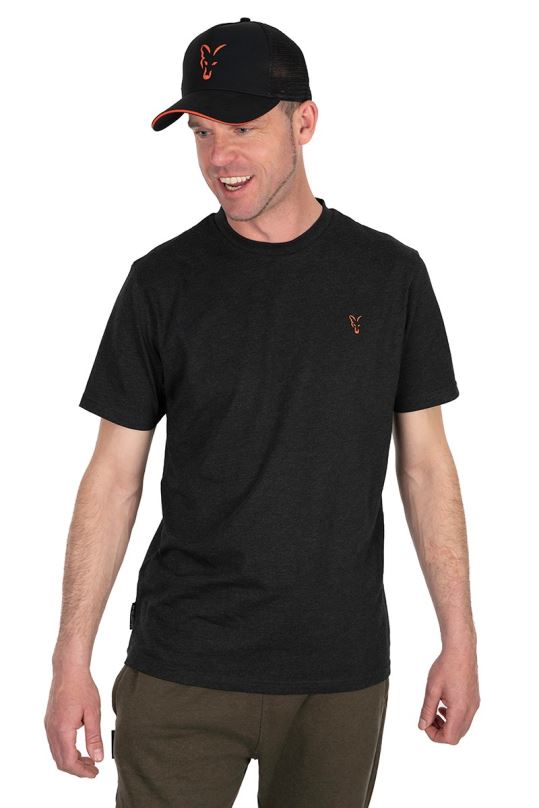 FOX Tričko Collection Black/Orange T-Shirt S