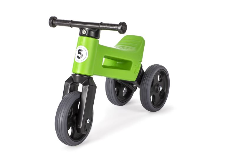 Odrážedlo FUNNY WHEELS Rider Sport 2v1, výška sedla 28/30 cm nosnost 25 kg 18m+ v sáčku Barva: zelená