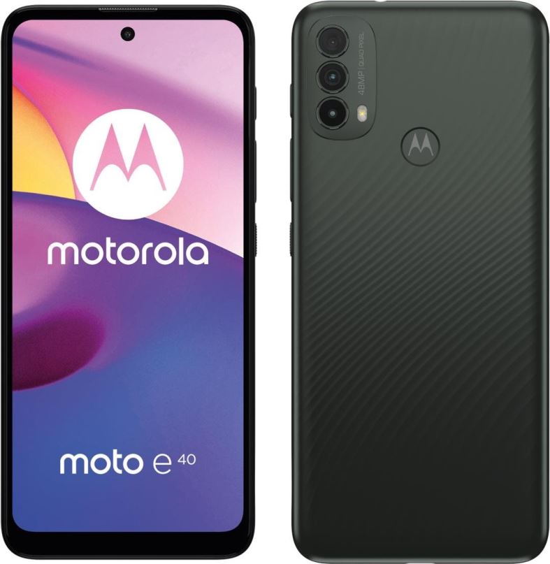 Mobilní telefon Motorola Moto E40 černá