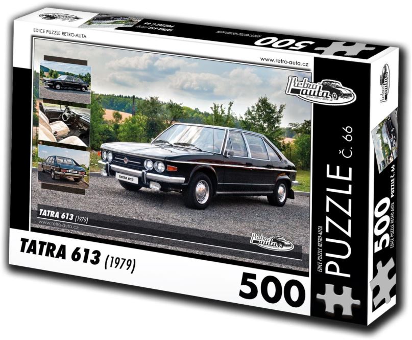 Puzzle Retro-auta Puzzle č. 66 Tatra 613 (1979) 500 dílků