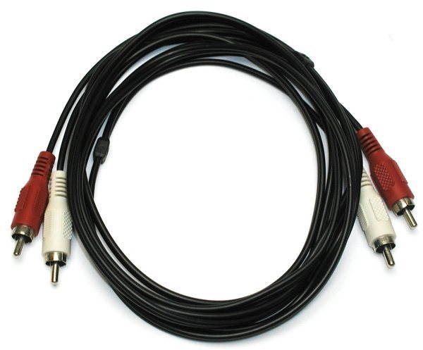Audio kabel OEM 2x cinch, propojovací, 2.5m