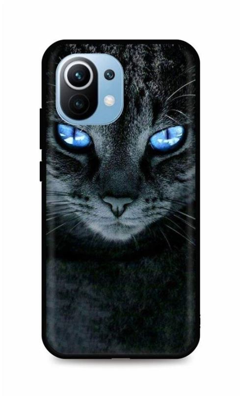 Kryt na mobil TopQ Xiaomi Mi 11 Lite silikon Dark Cat 60106