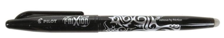Gumovací pero PILOT FriXion Ball 07 / 0.35 mm, černé - balení 2 ks