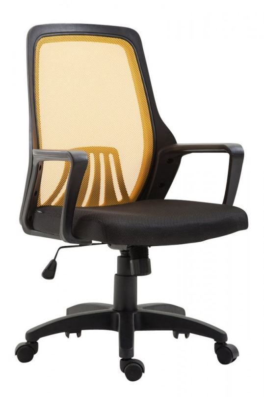 Kancelářská židle BHM GERMANY Clever černo-žlutá