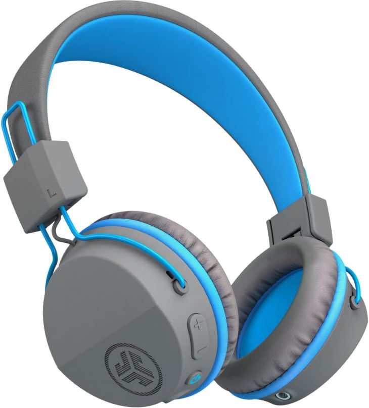 Bezdrátová sluchátka JLAB JBuddies Studio Kids Wireless Grey/Blue
