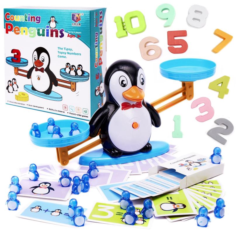 Vzdělávací hračka Vzdělávací rovnováha pro počítání tučňák