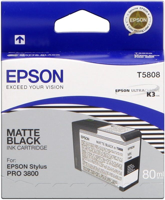 Cartridge Epson T580 matná černá
