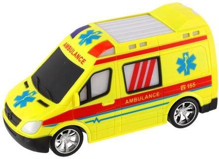 RC auto Teddies Auto RC ambulance 20cm na dálkové ovládání 27MHz
