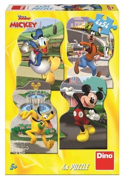 Puzzle Mickey ve městě 4x54 Puzzle