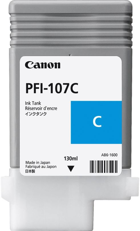 Cartridge Canon PFI-107C azurová
