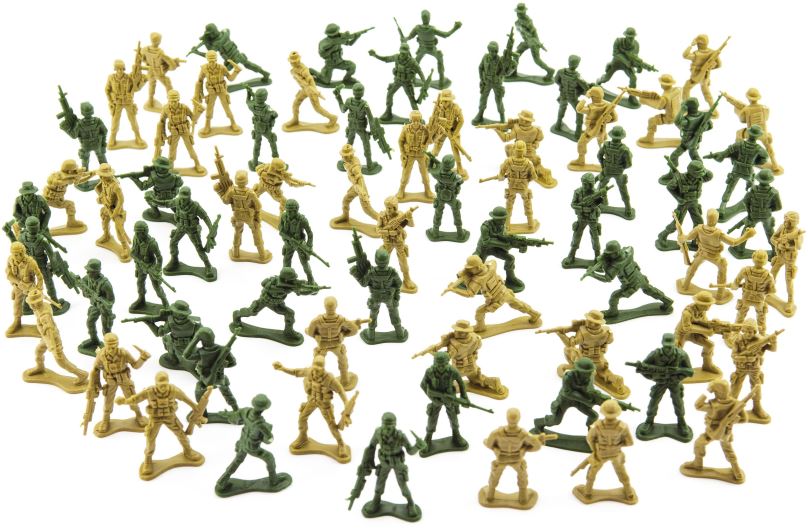 Figurky Teddies Sada vojáci 2 barvy CZ design