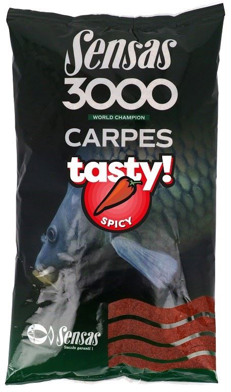 Sensas Vnadící směs 3000 Carp Tasty Spicy 1kg