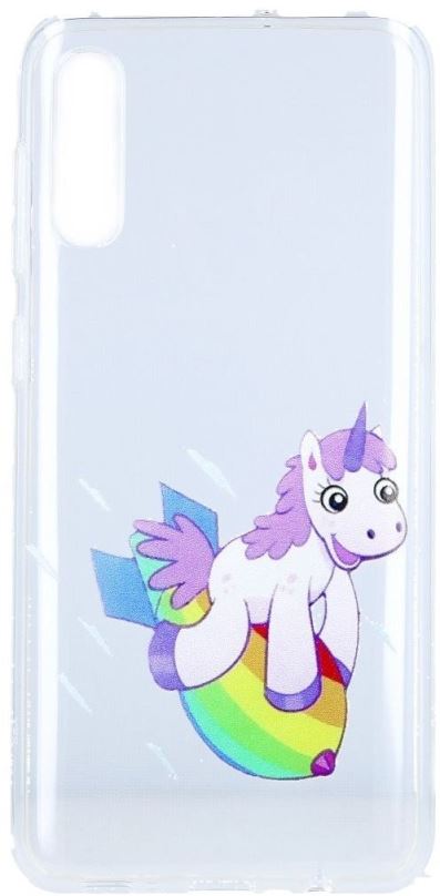 Kryt na mobil TopQ Samsung A50 silikon Flying Unicorn 42407