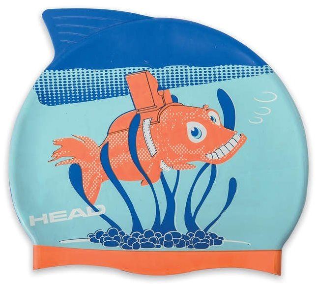 Plavecká čepice Head Meteor junior, ryba oranžová