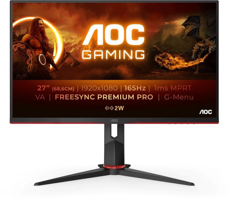 LCD monitor 27" AOC 27G2SAE/BK Gaming
