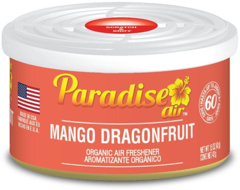Vůně do auta Paradise Air Organic Air Freshener, vůně Mango Dragonfruit