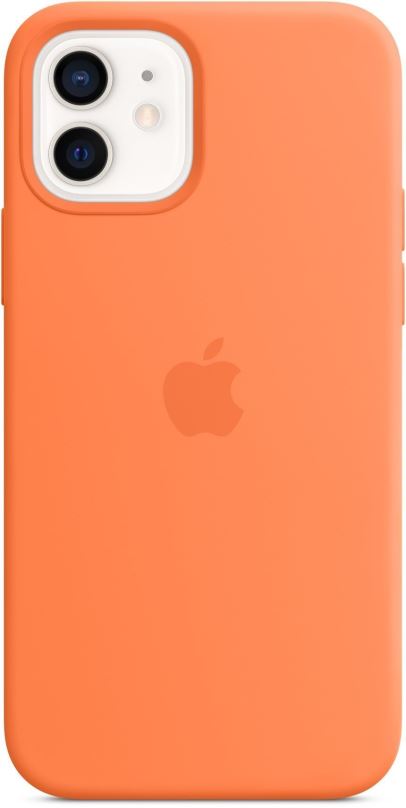 Kryt na mobil Apple iPhone 12 Mini Silikonový kryt s MagSafe kumkvatově oranžový