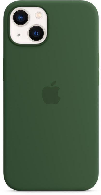 Kryt na mobil Apple iPhone 13 Silikonový kryt s MagSafe jetelově zelený