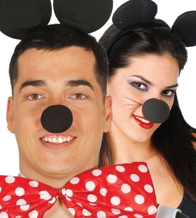 Doplněk ke kostýmu Černý Pěnový Nos - Mickey Mouse - 5 cm