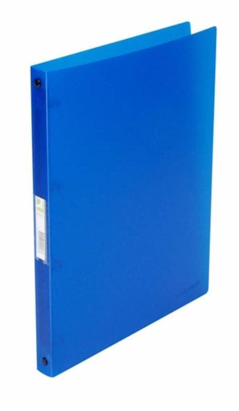 Šanon Q-CONNECT A4, 25 mm, 4 kroužky, transparentní modrá