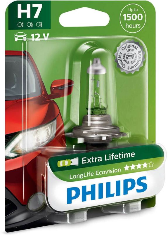 Autožárovka PHILIPS H7 LongLife EcoVision 1 ks