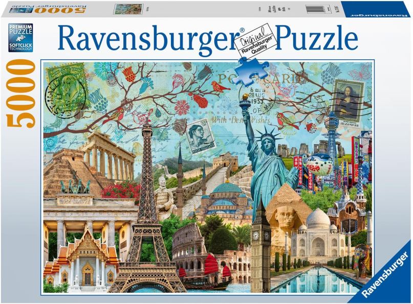 Puzzle Ravensburger 171187 Koláž velkoměsta 5000 dílků