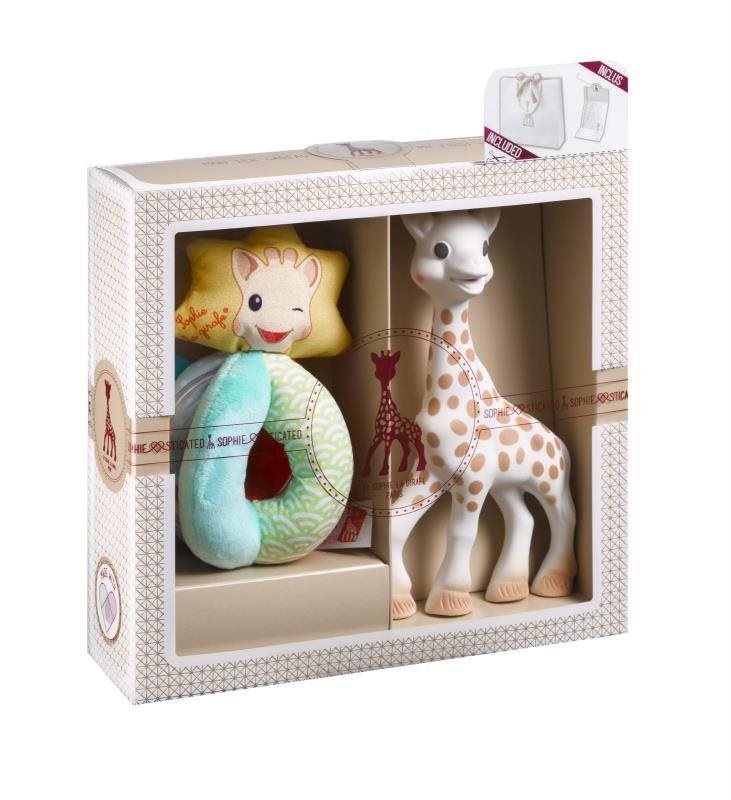 Chrastítko Vulli Dárkový set - Žirafa Sophie a chrastítko ''Sense & Soft''